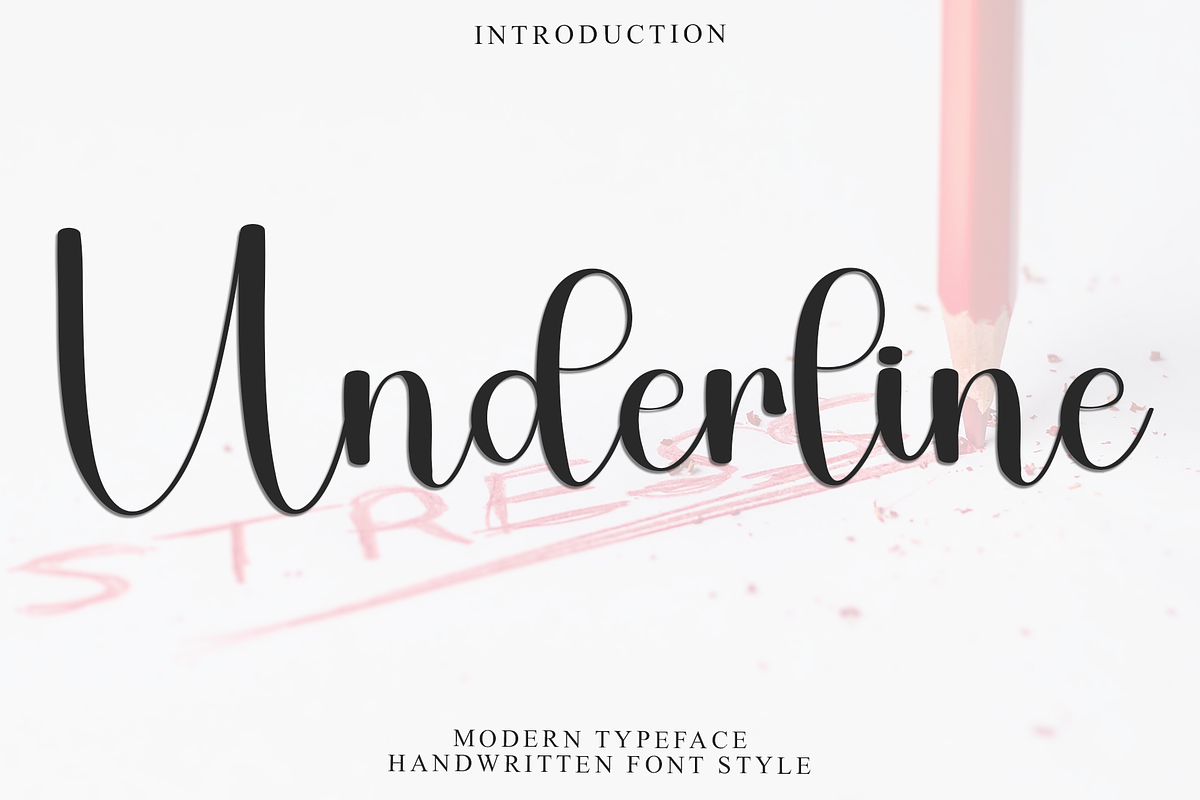 Underline, a Handwritten Font by InermediaSTUDIO (Photo 1 of 8)