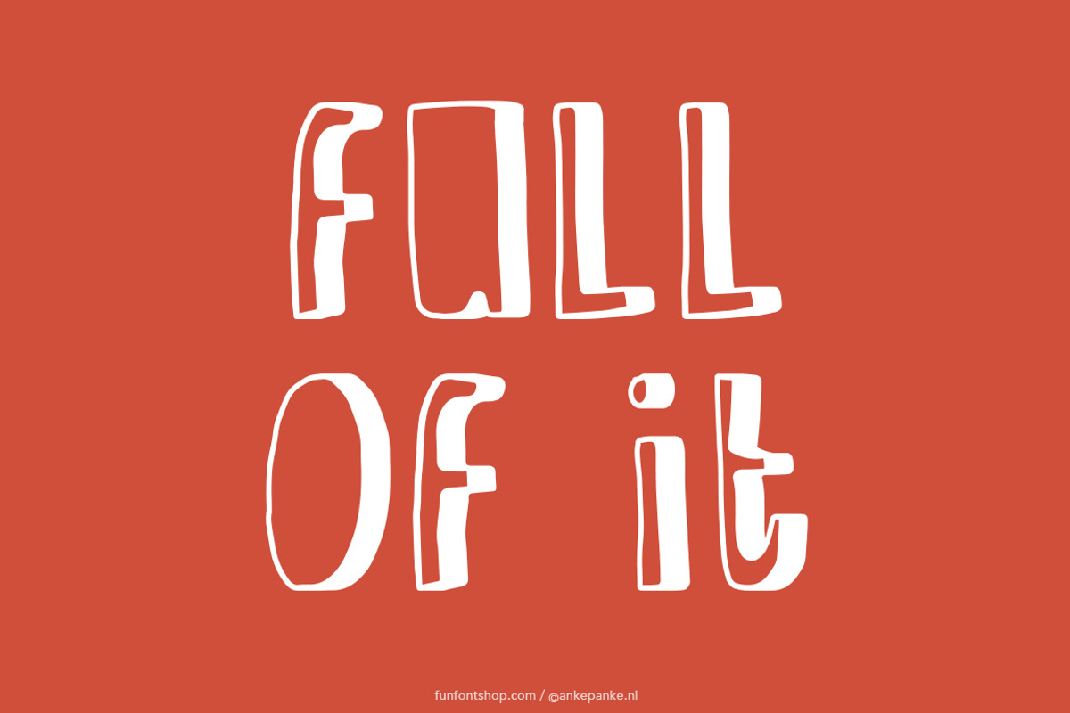 Full-of-it handmade Font