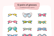 Sunglasses Vector Summer Pack, an Illustration by Castula (Thumbnail 4 of 17)