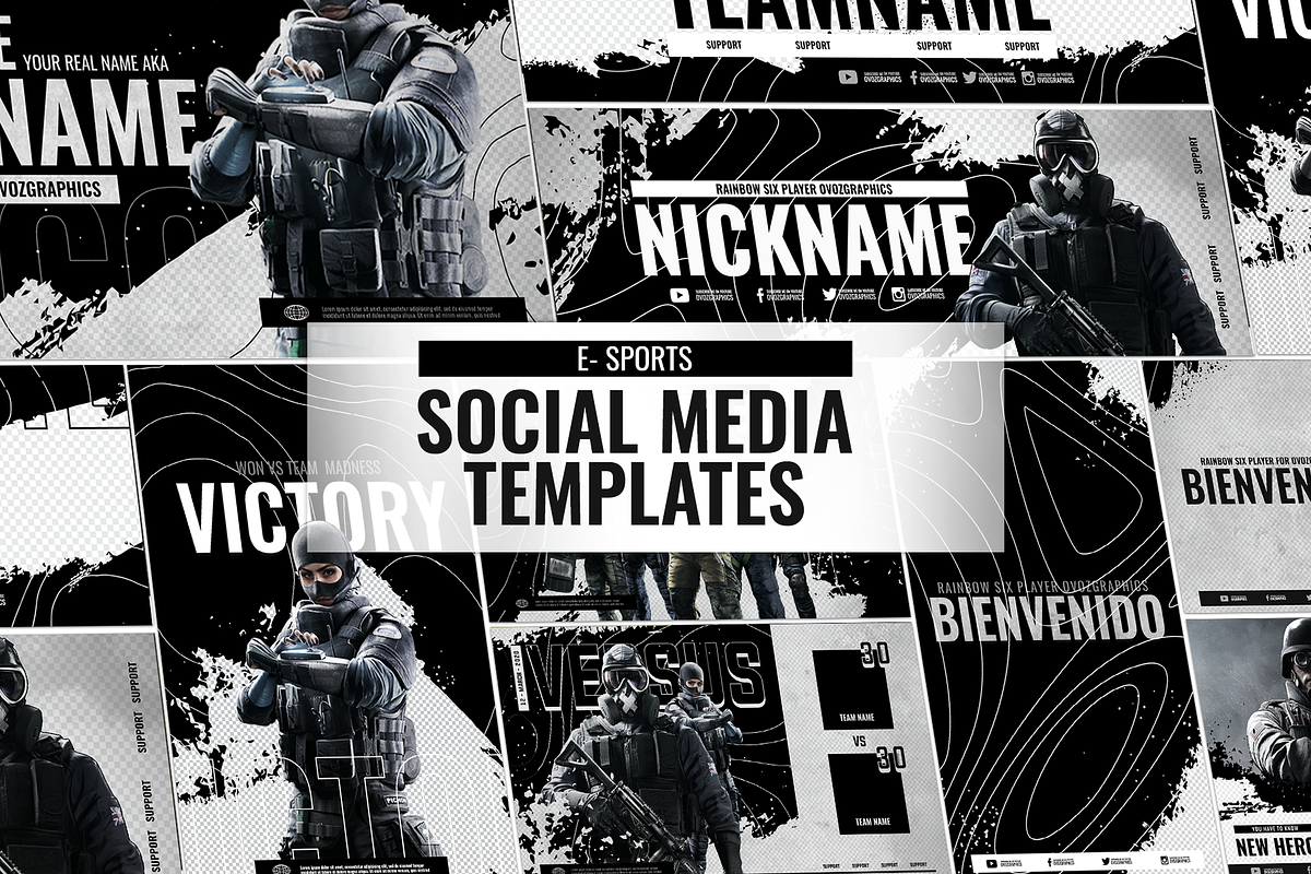 E- Sports Social Media Template, a Social Media Template by Creathift (Photo 1 of 7)