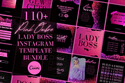 Black & Pink Boss Instagram Template, a Social Media Template by Faytemplates (Thumbnail 1 of 8)