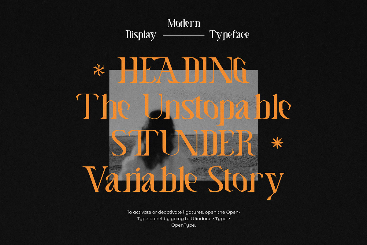 Lynova - Unique Display Font, a Serif Font by Eztudio (Photo 4 of 15)