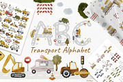 ABC transport alphabet, a Transportation Illustration by owlasya (Thumbnail 1 of 10)