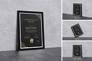 Certificate Mockup, an Advertising Mockup by Pikachudesign (Thumbnail 1 of 5)