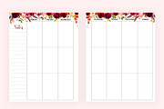 Weekly Planner Inserts 8.5x11 Boho, a Stationery Template by EasyLifePlanners (Thumbnail 3 of 4)