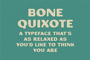 Bone Quixote Typeface, a Handwritten Font by Taylor Penton (Thumbnail 5 of 5)