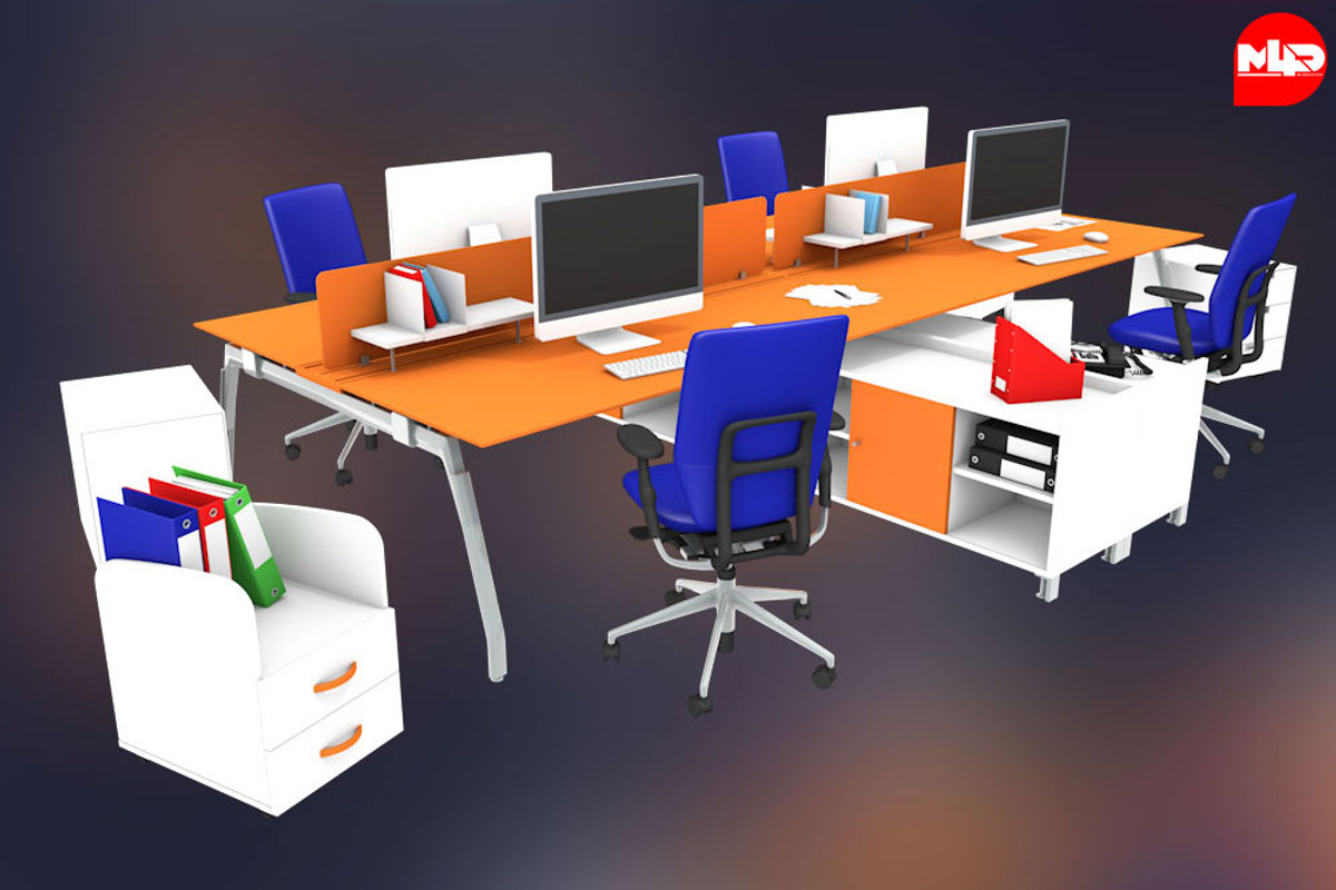 Office Furniture Interior Decoration, a Furniture 3D Model by multimedia4ds (Photo 2 of 10)