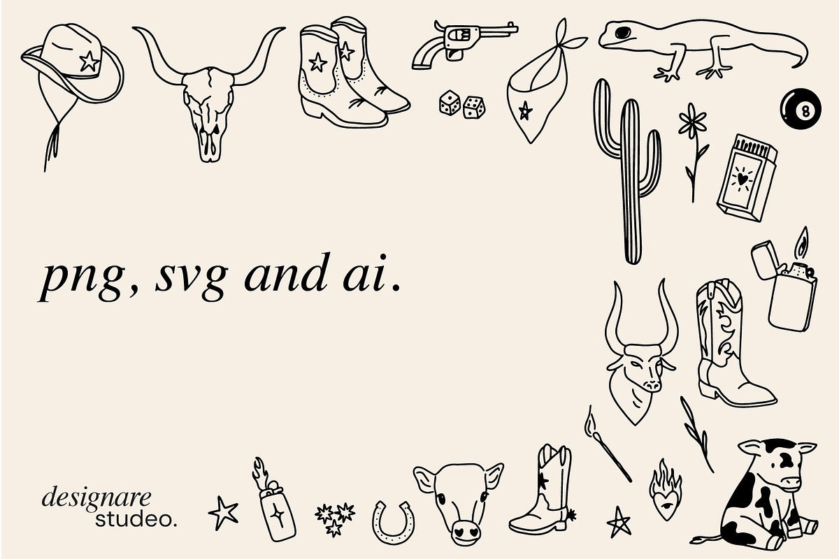 Cowgirl Illustrations, a Decorative Illustration by ginni illustrations (Photo 5 of 5)