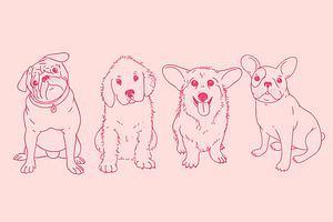 Puppies Illustration