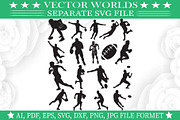 Rugby Svg, Ball, Sports Svg, an Object Graphic by VectorWorlds (Thumbnail 3 of 3)
