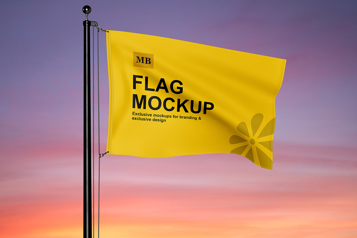 Flag Mockup, a Product Mockup by mockupbuys (Photo 11 of 17)