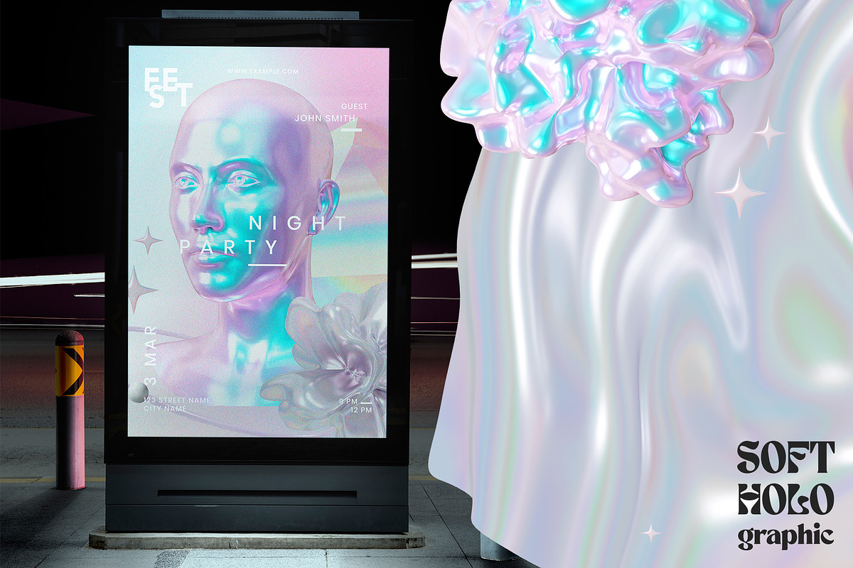 Soft Holo Iridescence 3D Shapes, a Graphic by LarysaZabrotskaya (Photo 7 of 14)