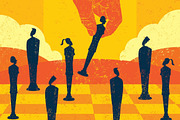 Strategic Management Decisions, a Person Illustration by retrorocket (Thumbnail 1 of 2)