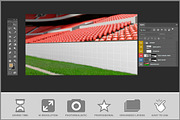 Stadium Advertising Mockup PSD, an Advertising Mockup by Bruno's Shop (Thumbnail 3 of 4)