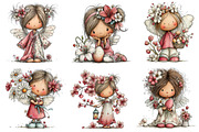Whimsical Easter Angels Clipart, an Illustration by Dream Creation (Thumbnail 7 of 7)
