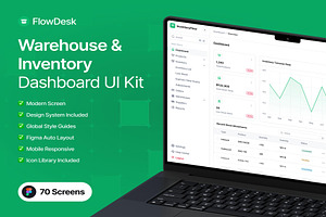 FlowDesk Warehouse Management UI Kit, an UI Kit Template by Creative Perspective