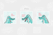 Cute Crocodiles & Cacti, an Animal Illustration by AllNikArt (Thumbnail 5 of 7)