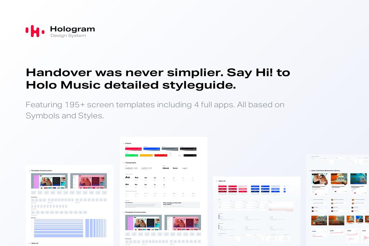 Hologram Design System, an UI Kit Template by Creative Perspective (Photo 6 of 8)