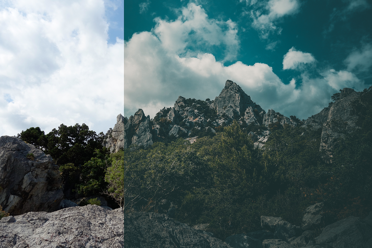 Deepy Moody Teal Lightroom preset preview 2