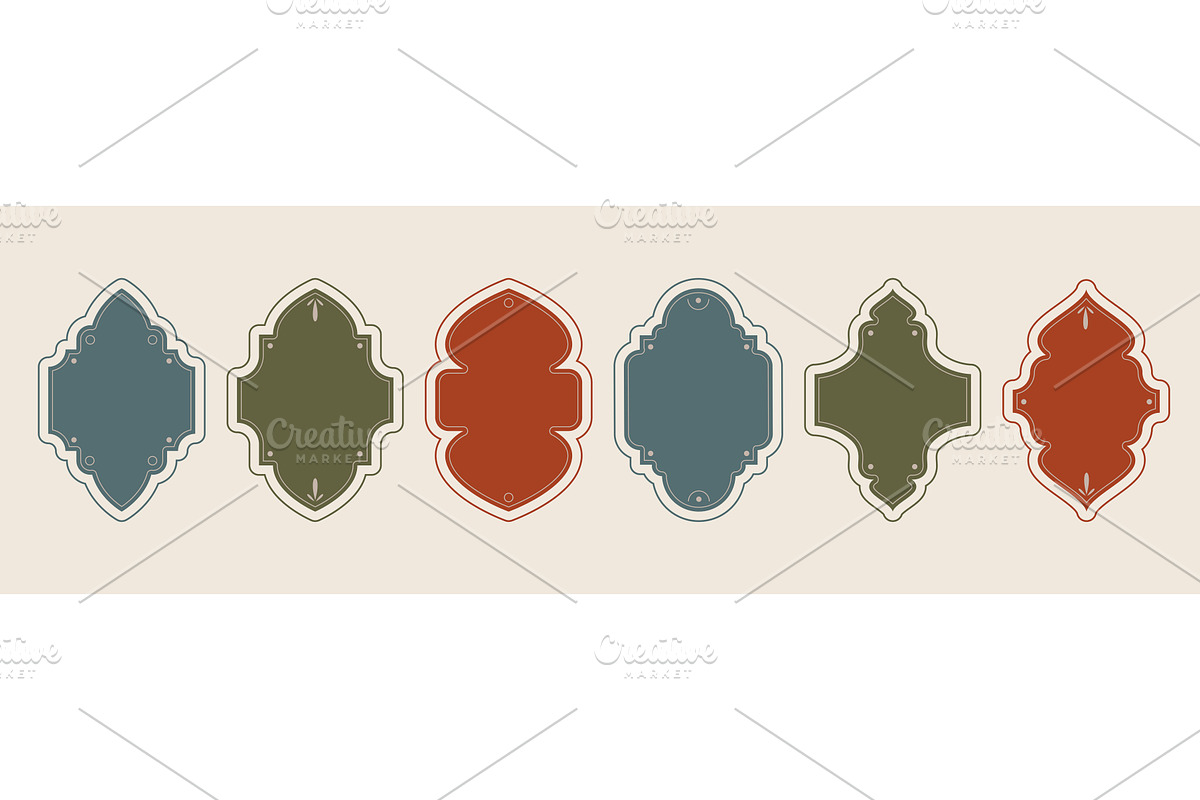 Ornate Islam frame collection, an Object Illustration by art PVP - market