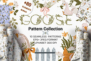 Goose + BONUS 80 elements, a Pattern Graphic by Lineli (Thumbnail 1 of 13)