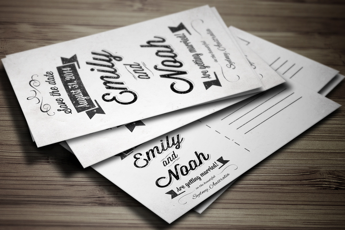 Save the Date Invitation Postcard, an Invitation Template by Graphic Boutique (Photo 1 of 3)