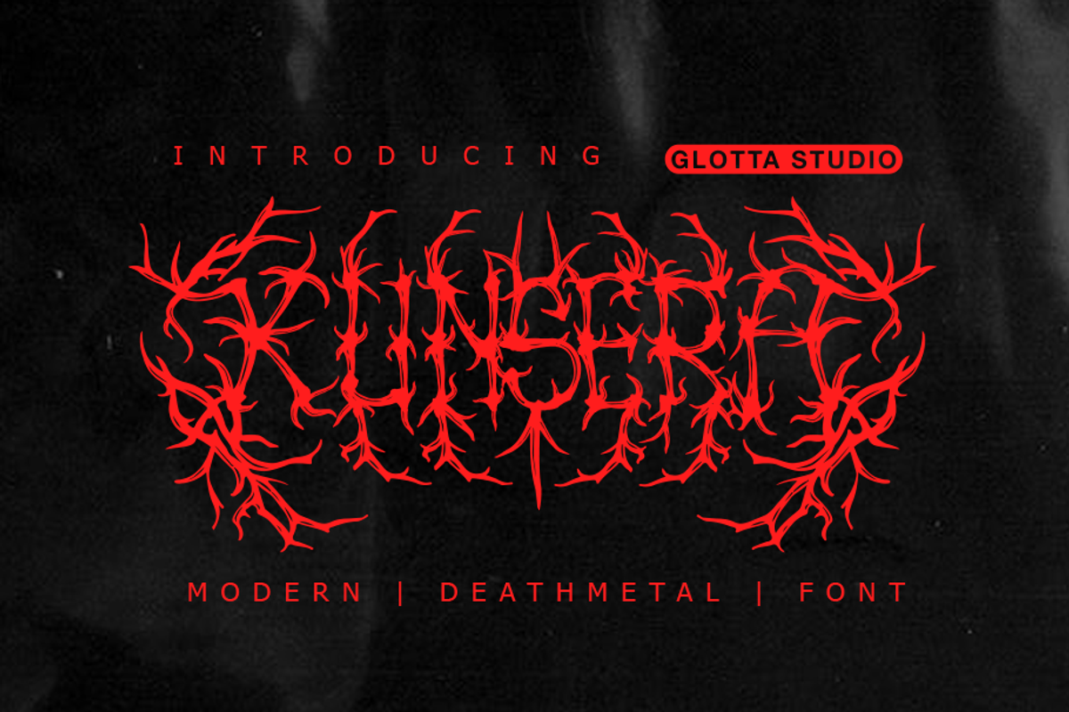 Kun-Sera, a Blackletter Font by GlottaTypeface (Photo 1 of 7)