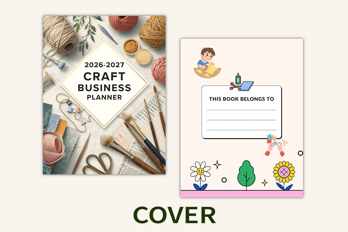2026–2027 Craft Business Planner, a Stationery Template by Designmela01 (Photo 6 of 10)