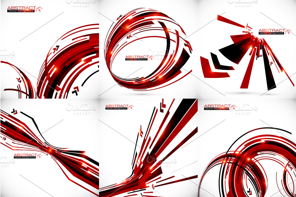 28 vector futuristic backgrounds preview 2
