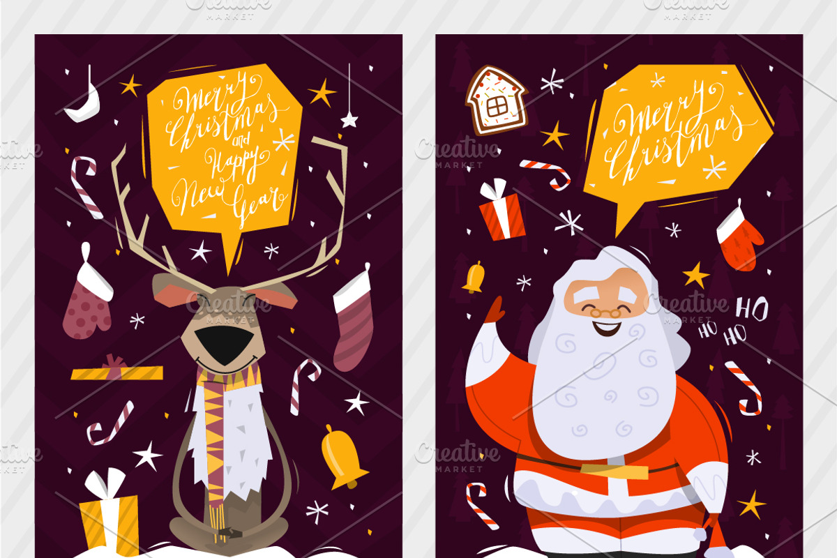 10 Christmas and New Year Postcards, a Graphic by Drumcheg (Photo 4 of 6)