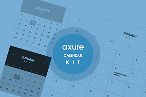 Calendar Axure library Kit