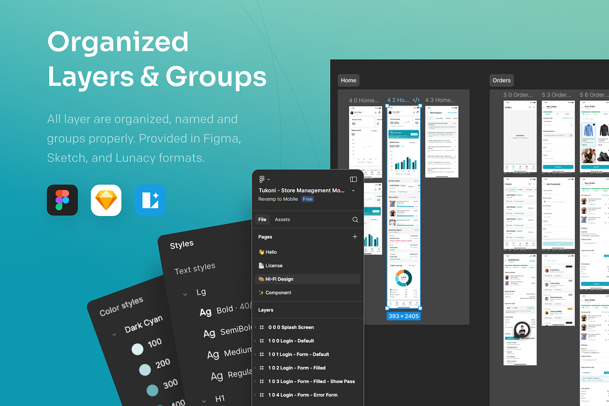 Tukoni - SAAS Store Management Mobil, an UI Kit Template by Agensip Design Agency (Photo 7 of 10)