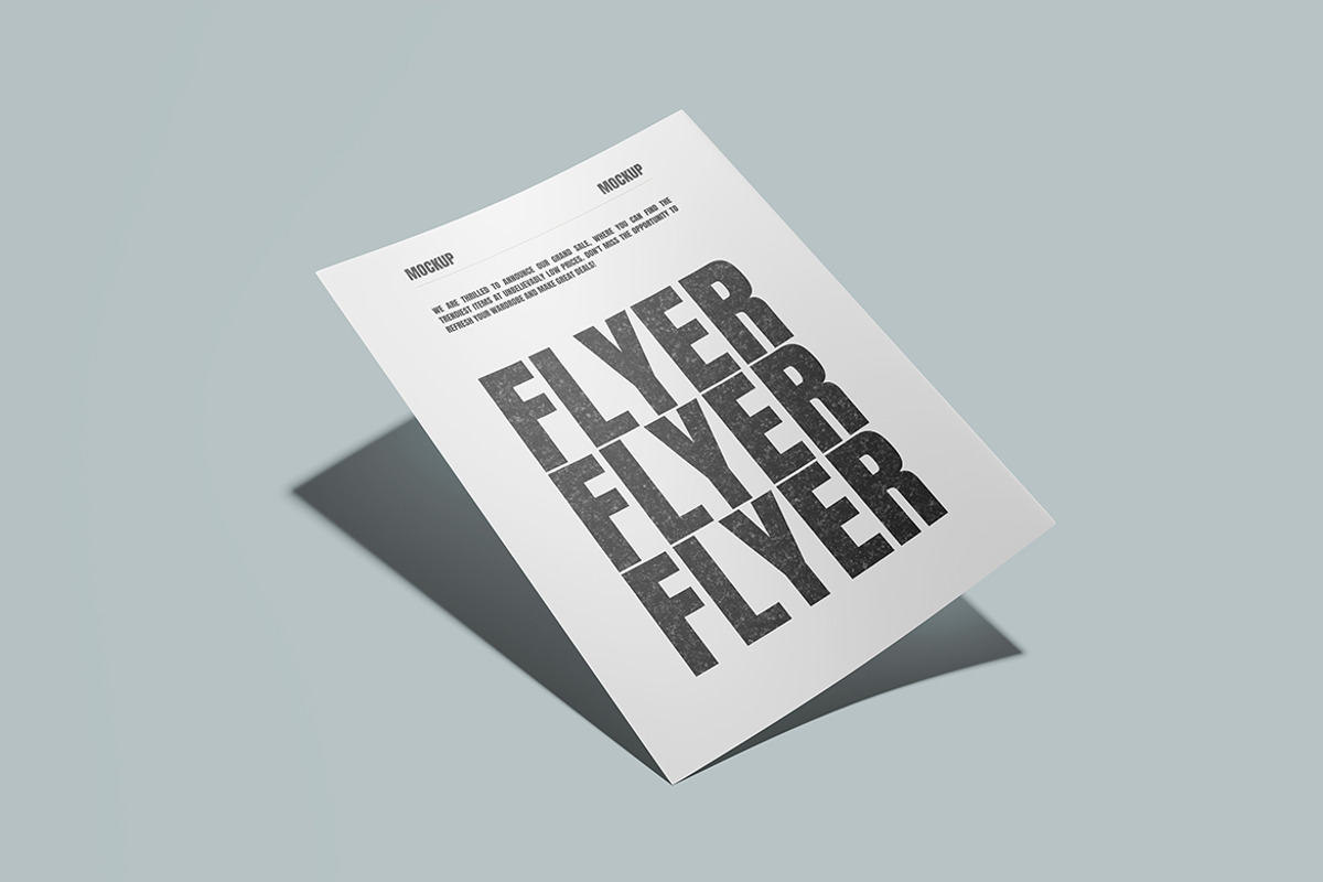 Flayers Poster Mockup, a Poster Template by graphicstory (Photo 2 of 4)