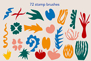 Matisse procreate stamp brushes, a Brush Add-On by Veronika Gotovceva (Thumbnail 2 of 9)