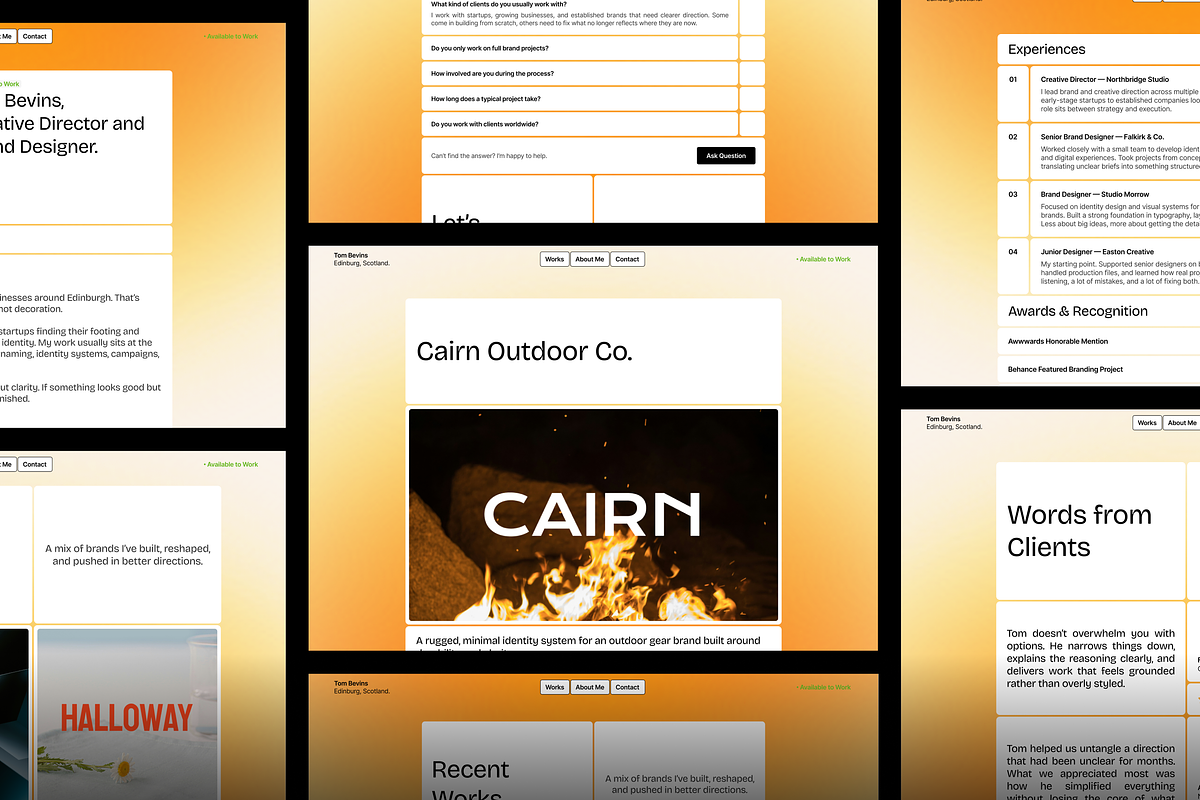 Portfolio Website Figma Template, an UI Kit Template by Rozepaars Design (Photo 3 of 5)