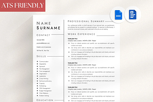 ATS Resume Template Google Docs