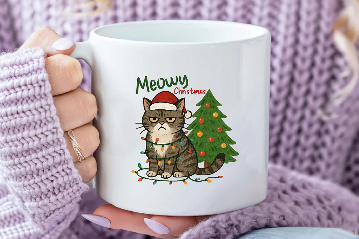 Meowy Christmas PNG, an Illustration by Daily.Designs (Photo 4 of 5)
