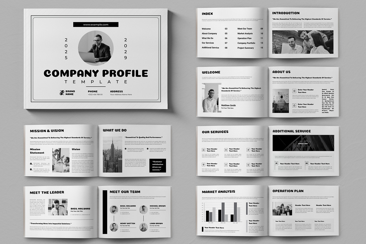 Business Company Profile, a Brochure Template by ContestDesign (Photo 1 of 5)