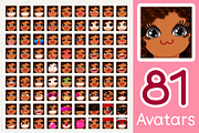 vector BIG avatars SET, a Templates & Theme by WINDmade (Thumbnail 35 of 40)