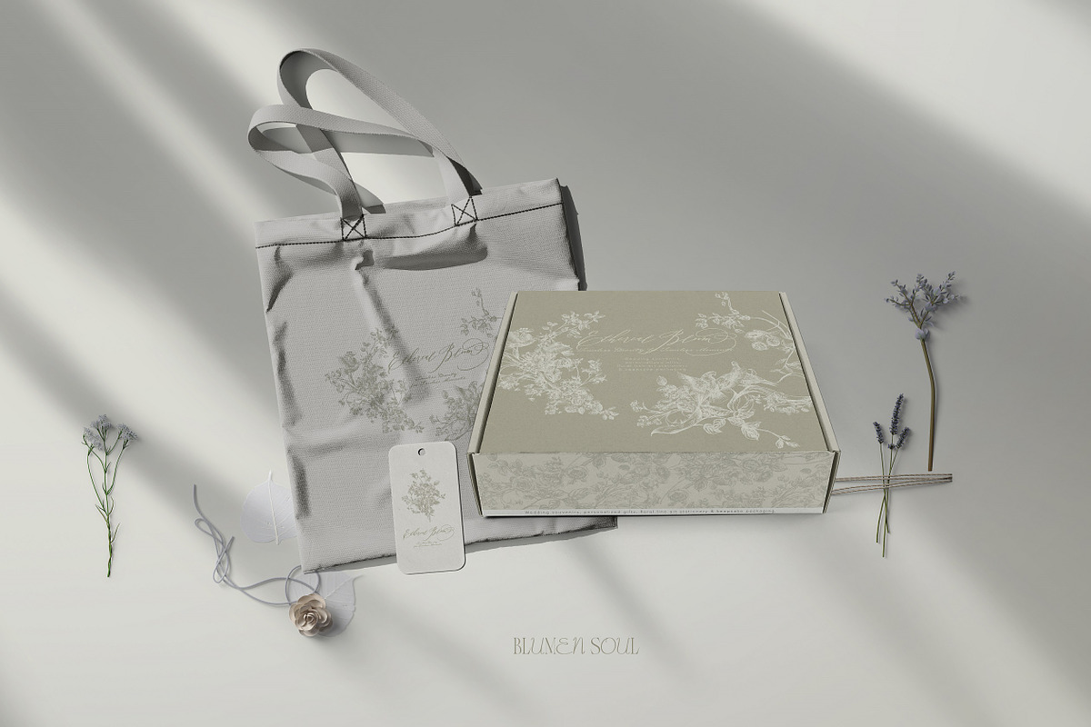 Romantic Floral Line Art Collection, a Decorative Illustration by BlumenSoul (Photo 12 of 12)