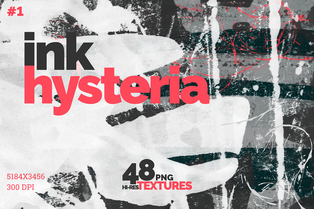 Ink Hysteria | Texture Collection #1, a Texture Graphic by Artem Vorotnikov (Photo 1 of 12)