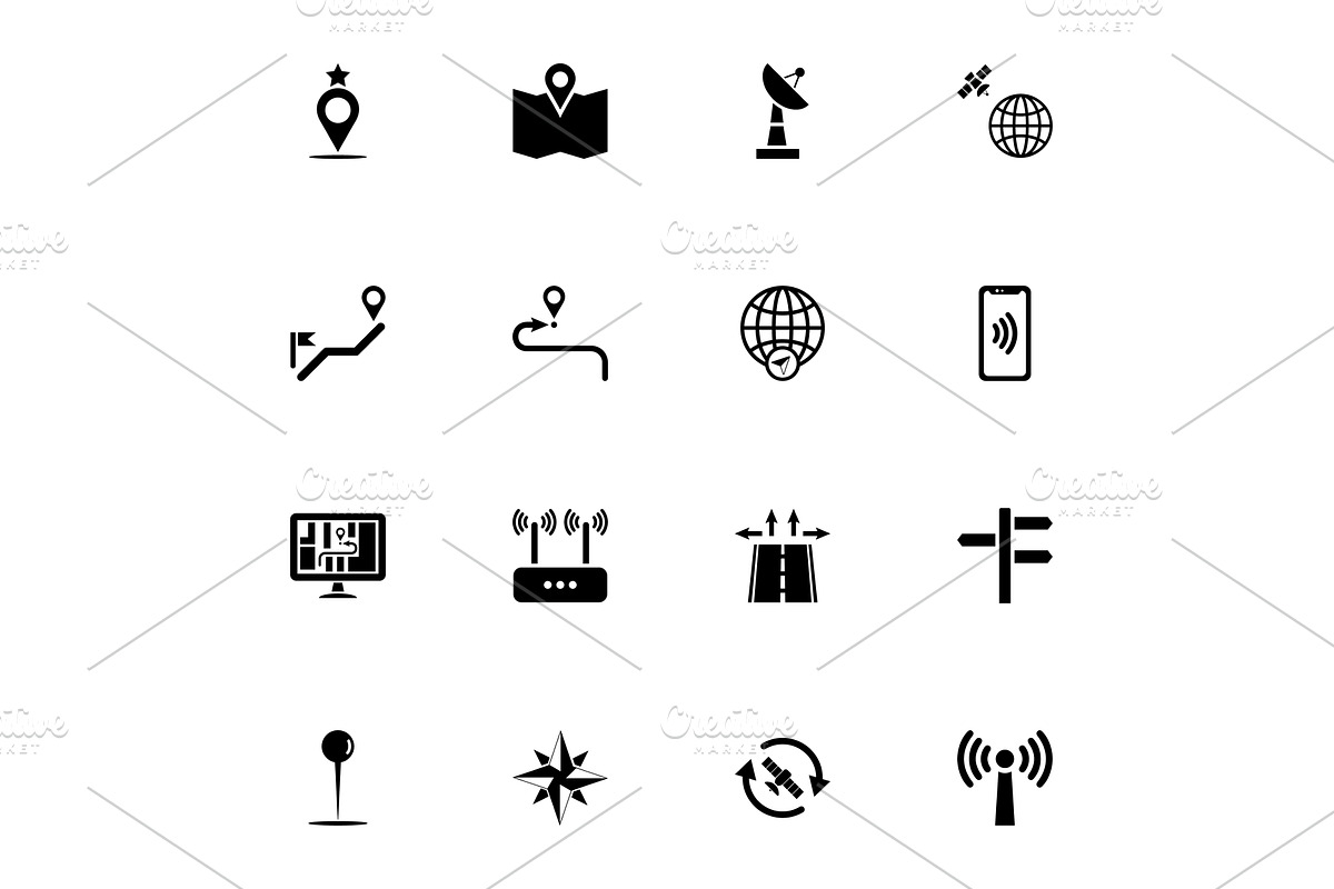 Satellite Navigation icon - Expand, a Transportation Illustration by Artsaba Family