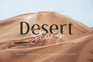 Motena Golden Sans Script Font Duo