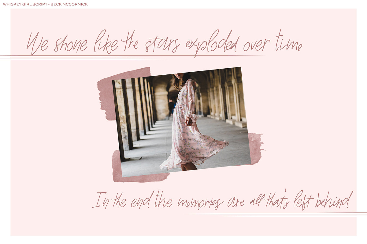 Whiskey Girl Script Font preview 3