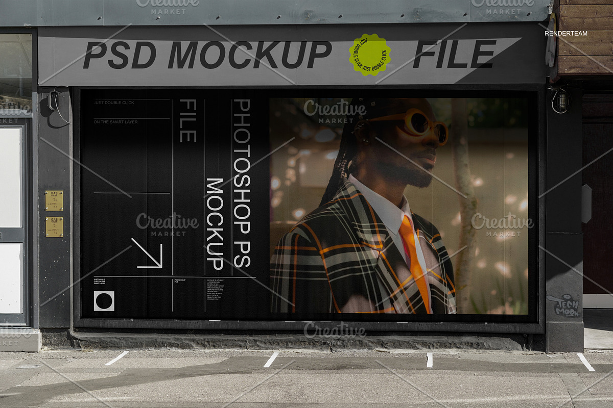 Posters and Billboard Mockup Set, an Advertising Mockup by Renderteam (Photo 5 of 12)