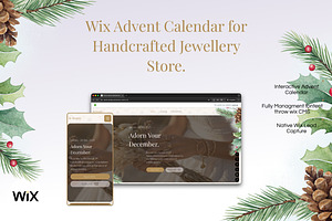 Wix Advent Calendar for Jewelry Shop