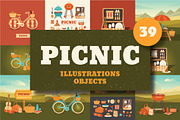 Illustrations picnic and BBQ, a Food Illustration by Dasha Efremova (Thumbnail 1 of 3)