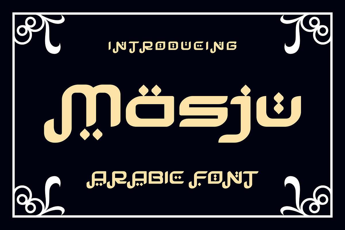 Masju - Arabic Font, a Script Font by lelevien