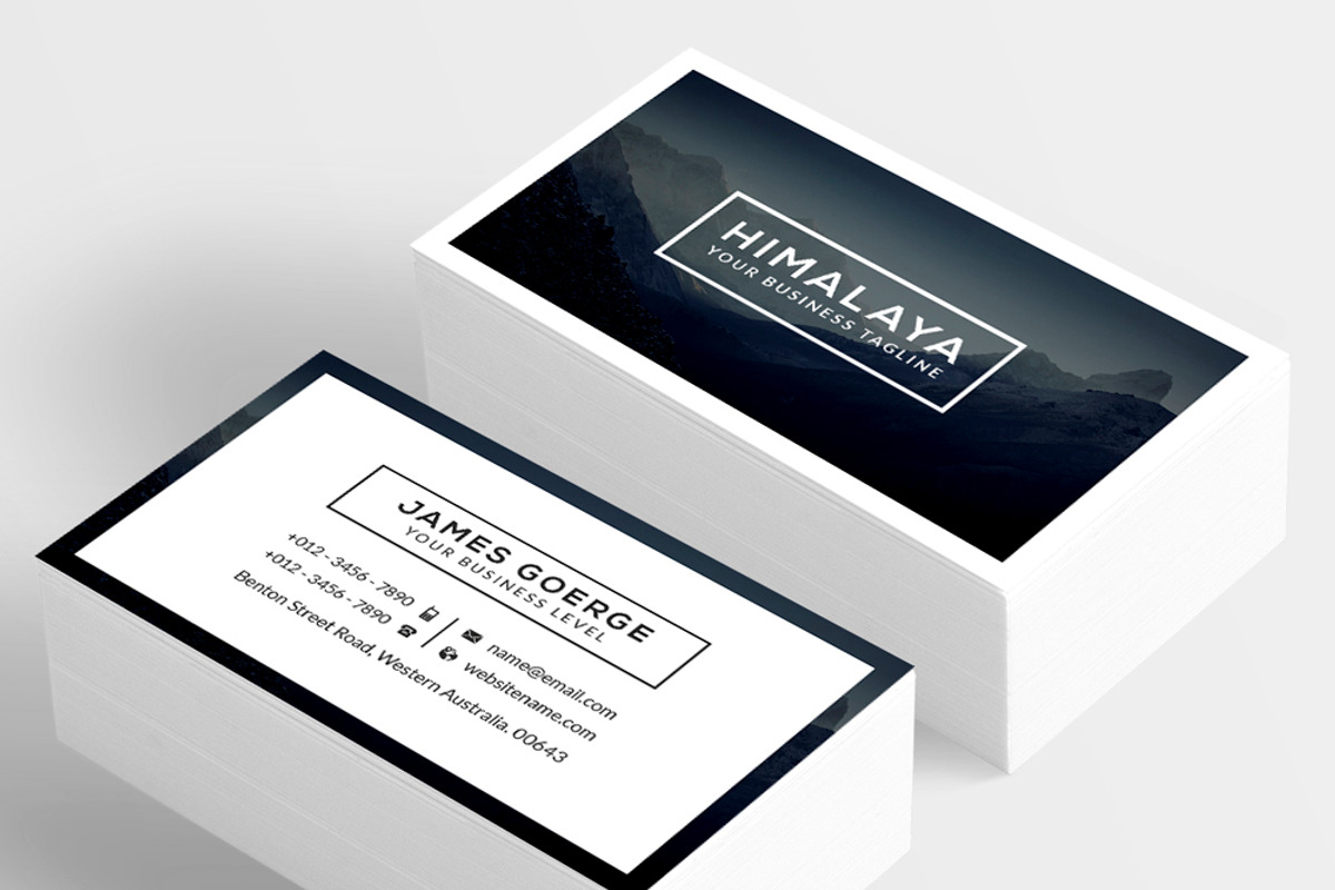 Himalaya Business Card, a Business Card Template by Creative_Arts (Photo 1 of 8)