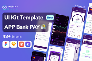Moneet - Banking mobile App UI Kit